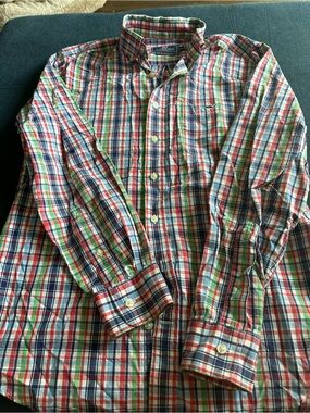 Vineyard Vines Men's Plaid Button-Down Shirt - Red, Green, Blue